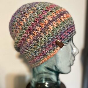 Handmade Multicolor Knit Beanie